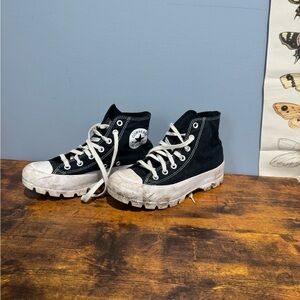 Platform converse high tops